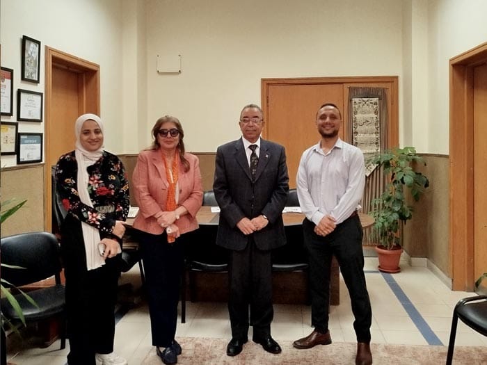 Udjat Team and Pharos Management signing the protocol 